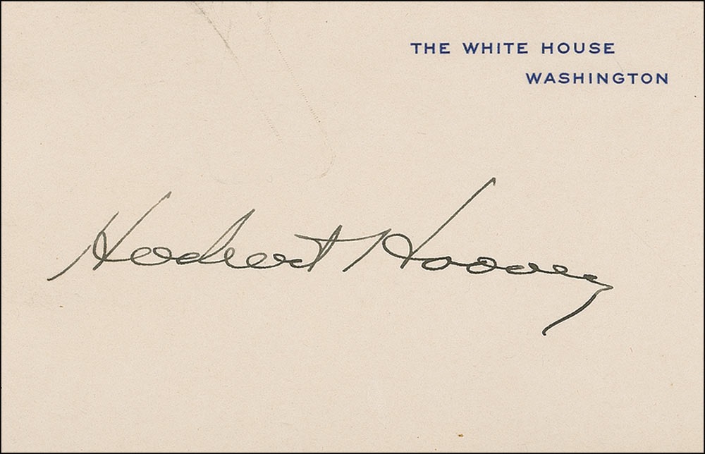Lot #62 Herbert Hoover
