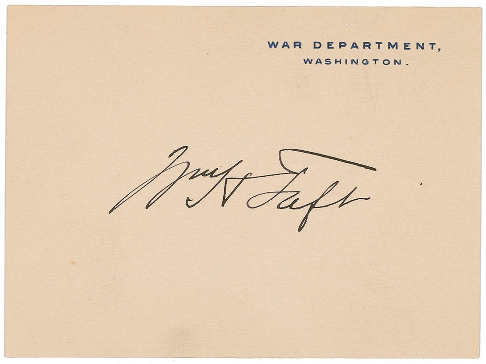 Lot #129 William H. Taft