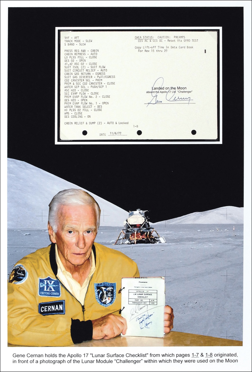 Lot #416 Apollo 17: Gene Cernan