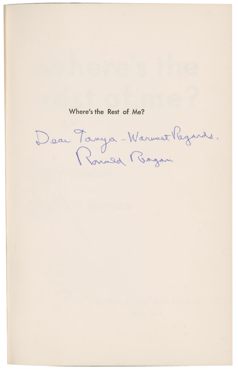 Lot #101 Ronald Reagan