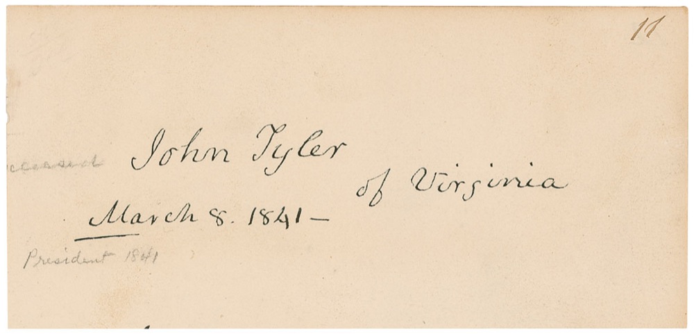 Lot #144 John Tyler