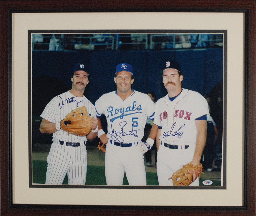 Lot #1259 Wade Boggs, George Brett, and Don