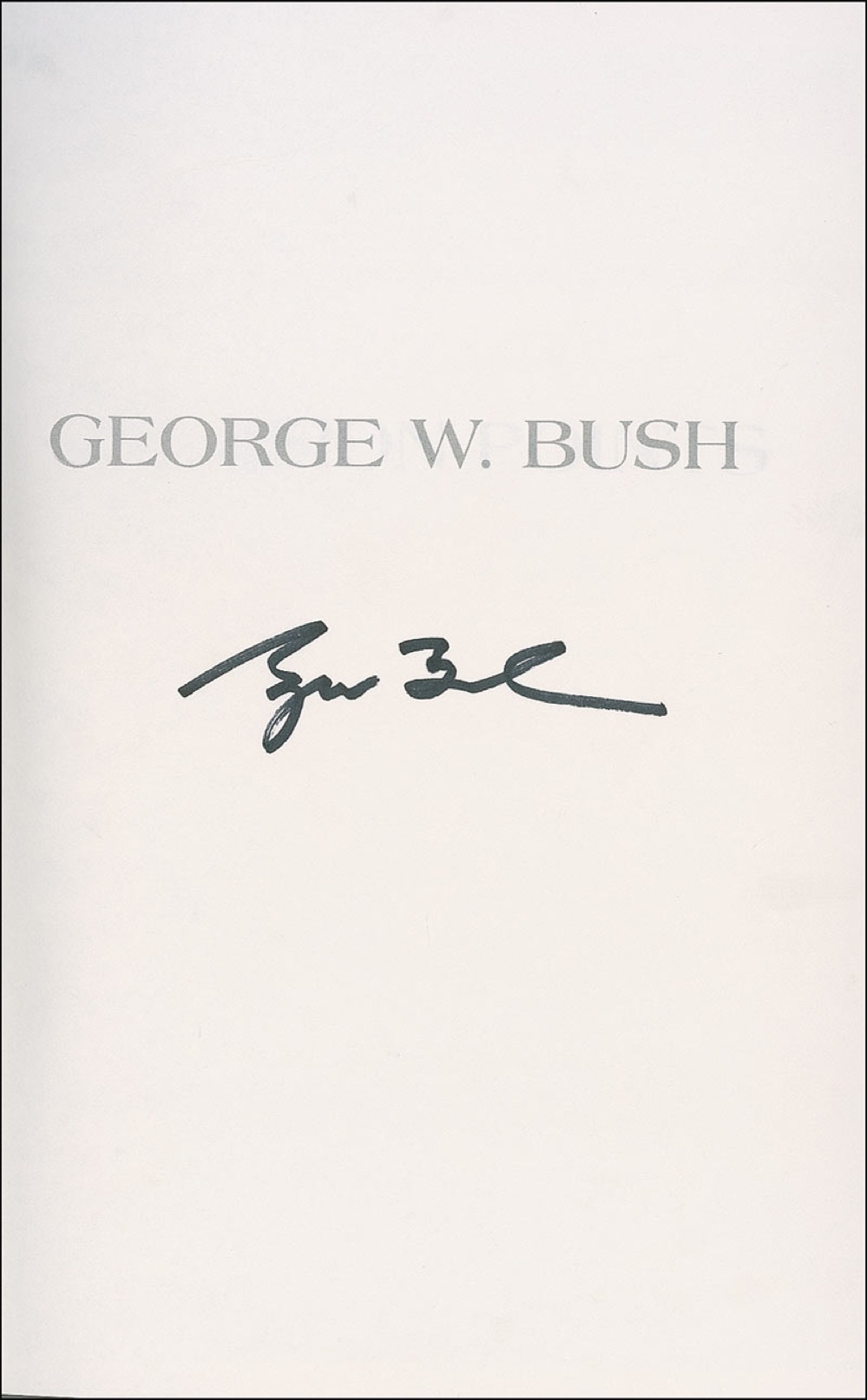 Lot #17 George W. Bush
