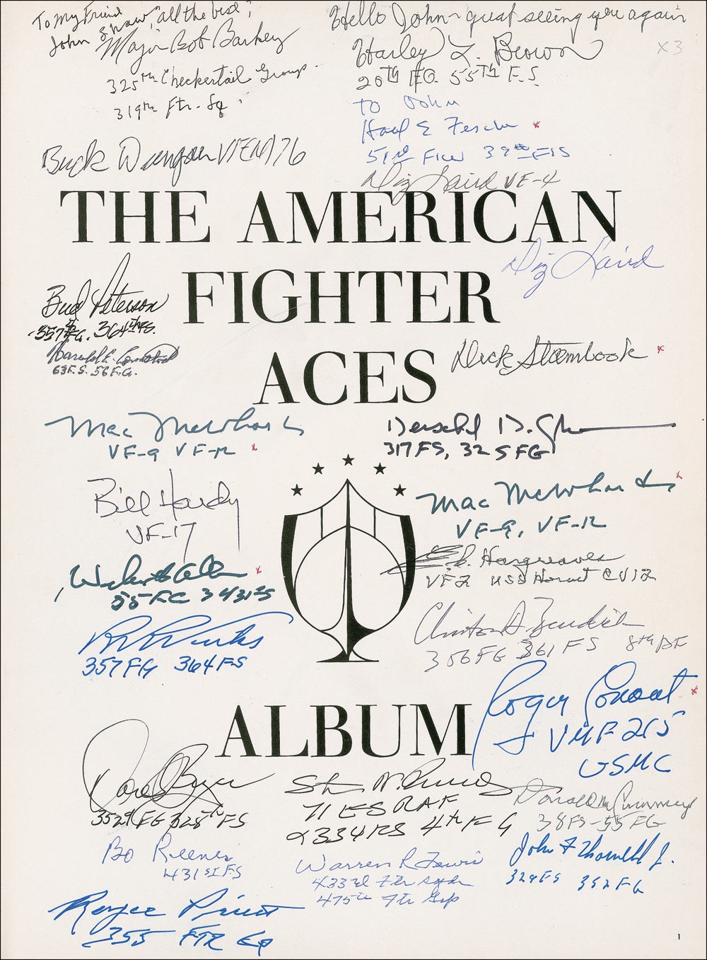 Lot #271 American Fighter Aces