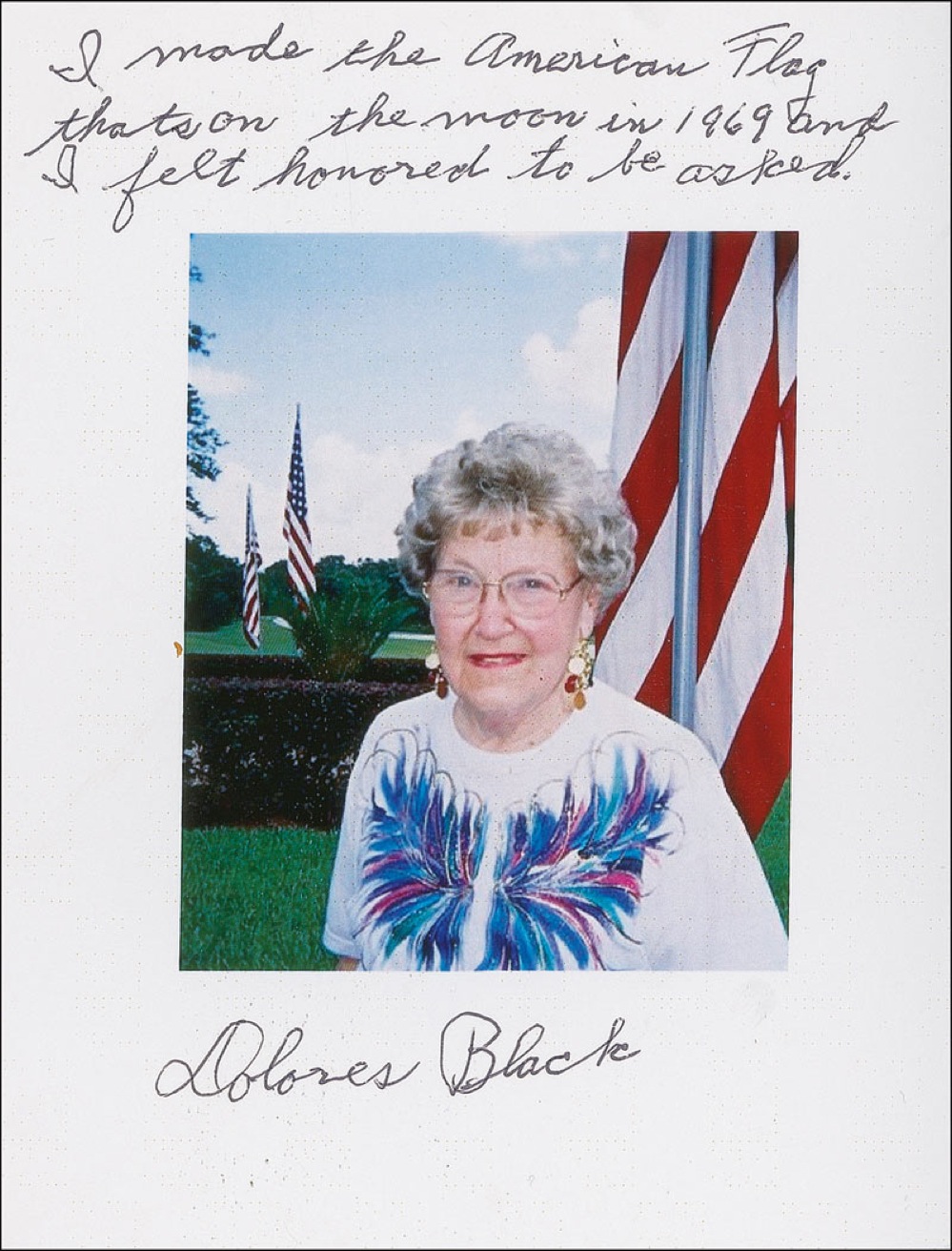 Lot #493 Apollo 11: Dolores Black