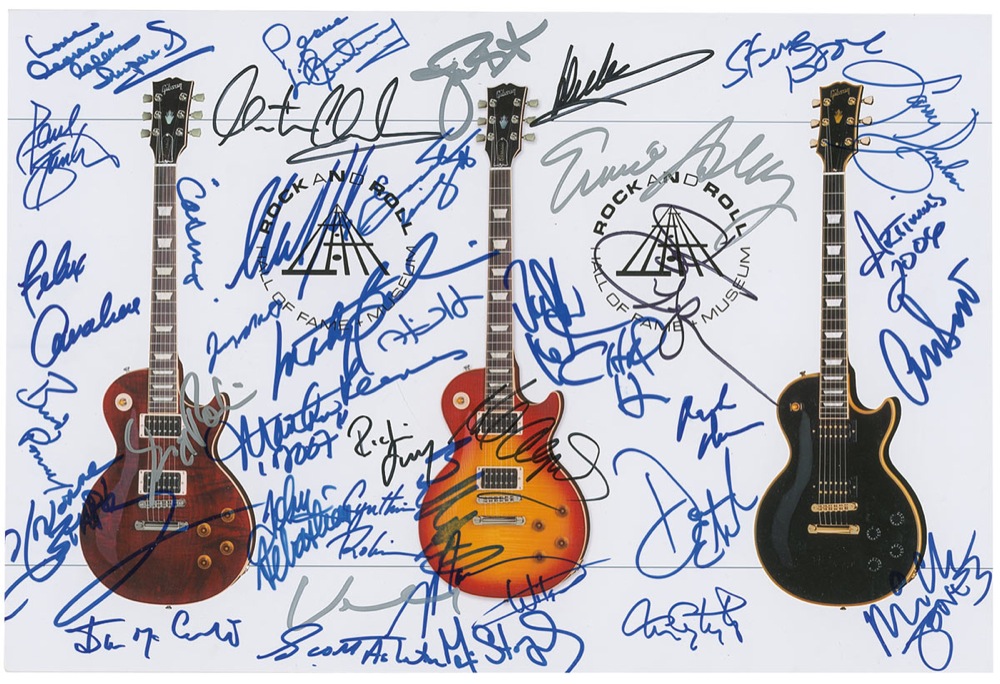 Lot #933 Rock and Roll Hall of Famers