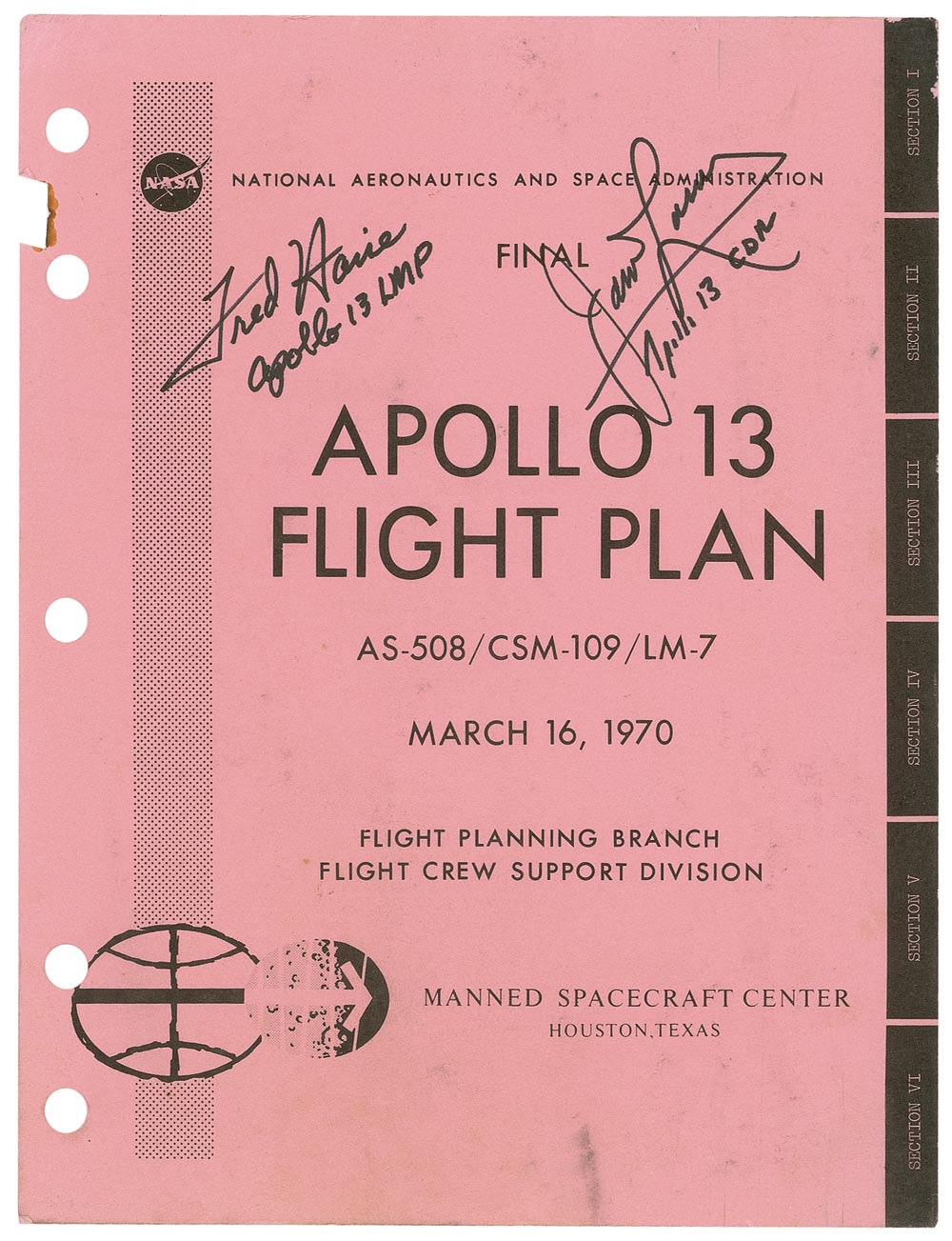 Lot #518 James Lovell and Fred Haise