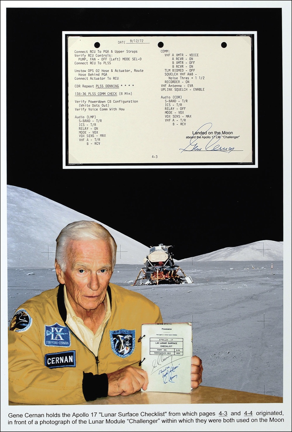 Lot #507 Apollo 17: Gene Cernan