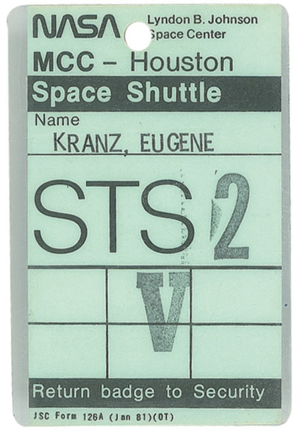 Lot #778 STS-2: Kranz, Gene