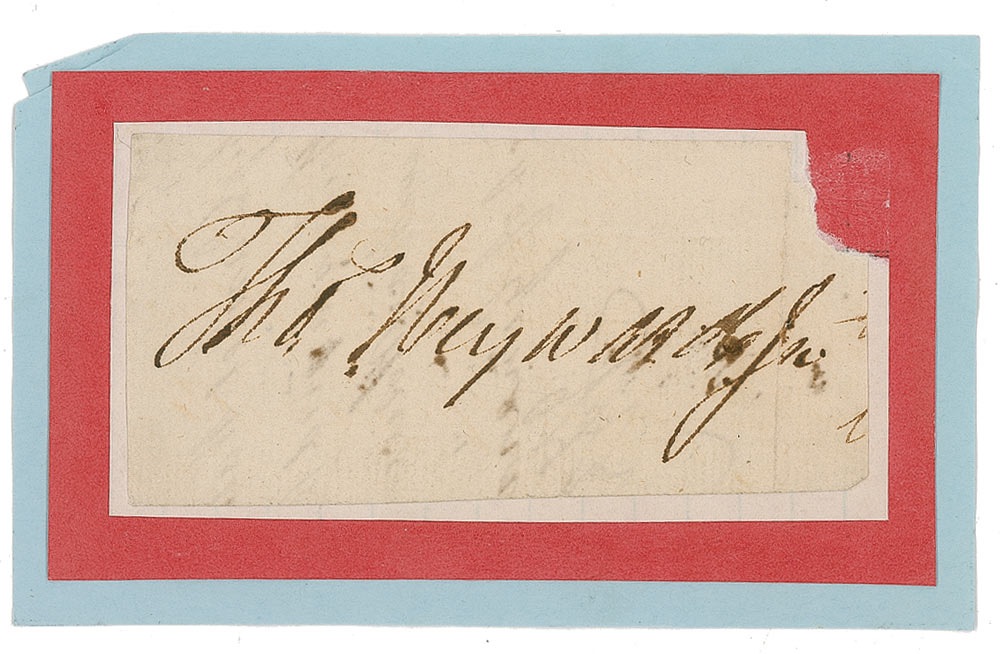 Lot #223 Declaration of Independence: Thomas
