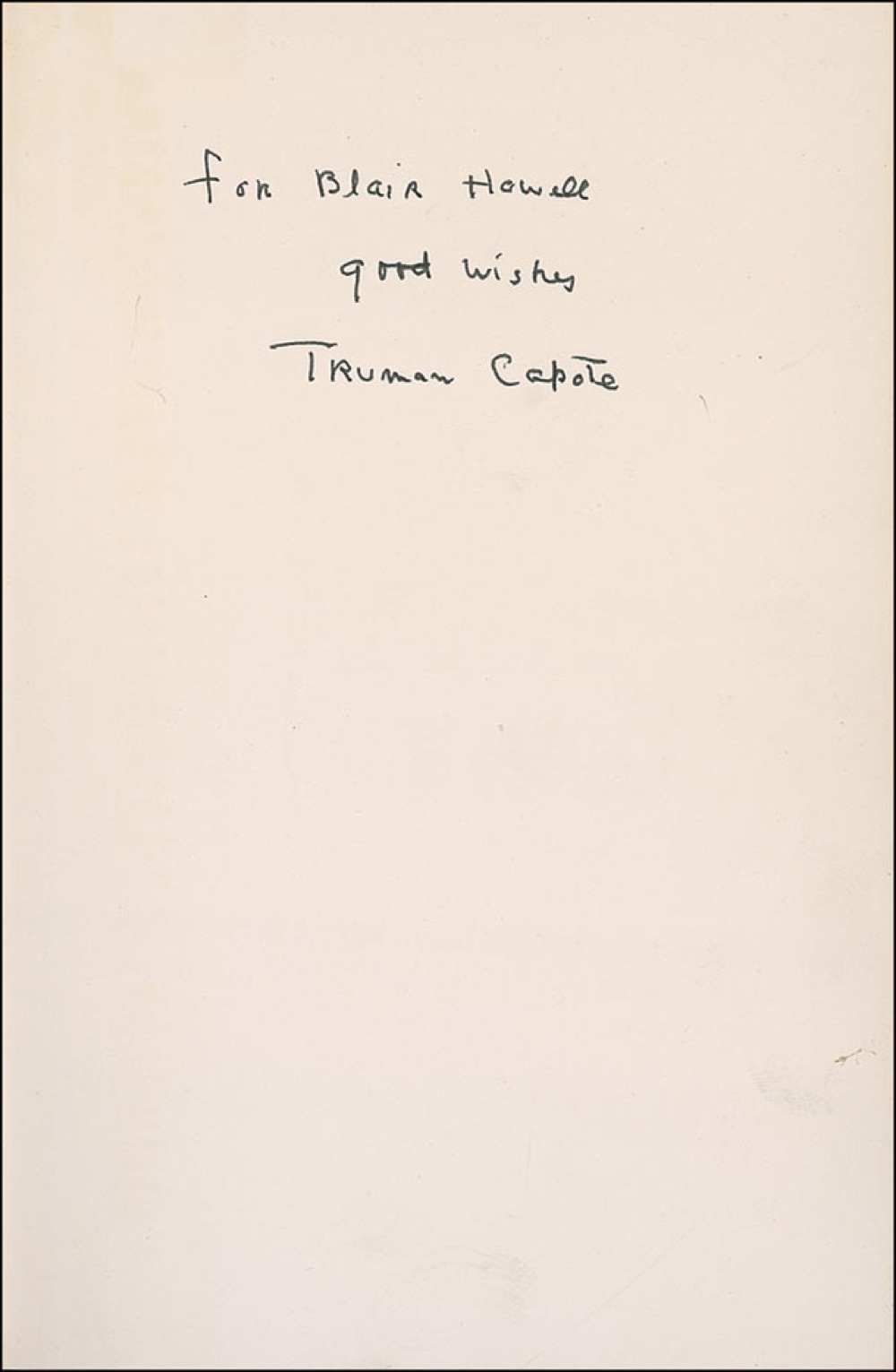 Lot #520 Truman Capote