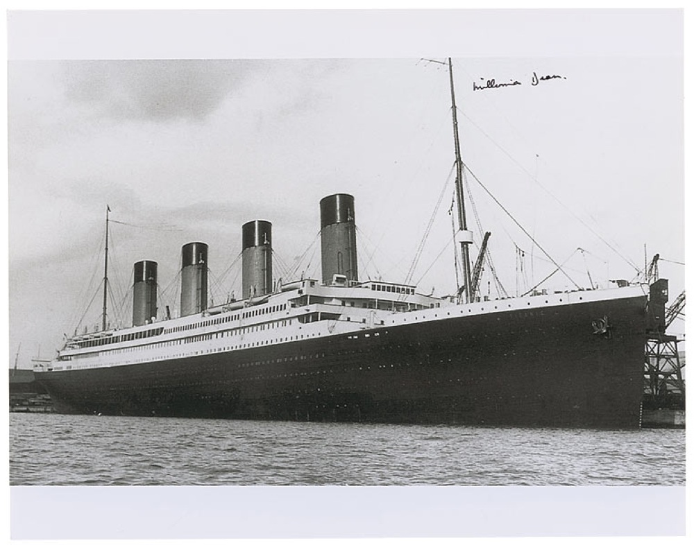 Lot #339 Titanic: Millvina Dean
