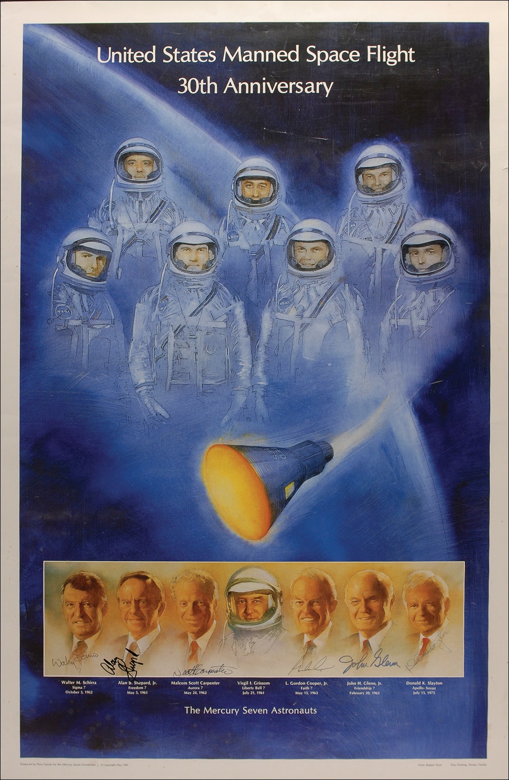 Lot #473 Mercury Astronauts