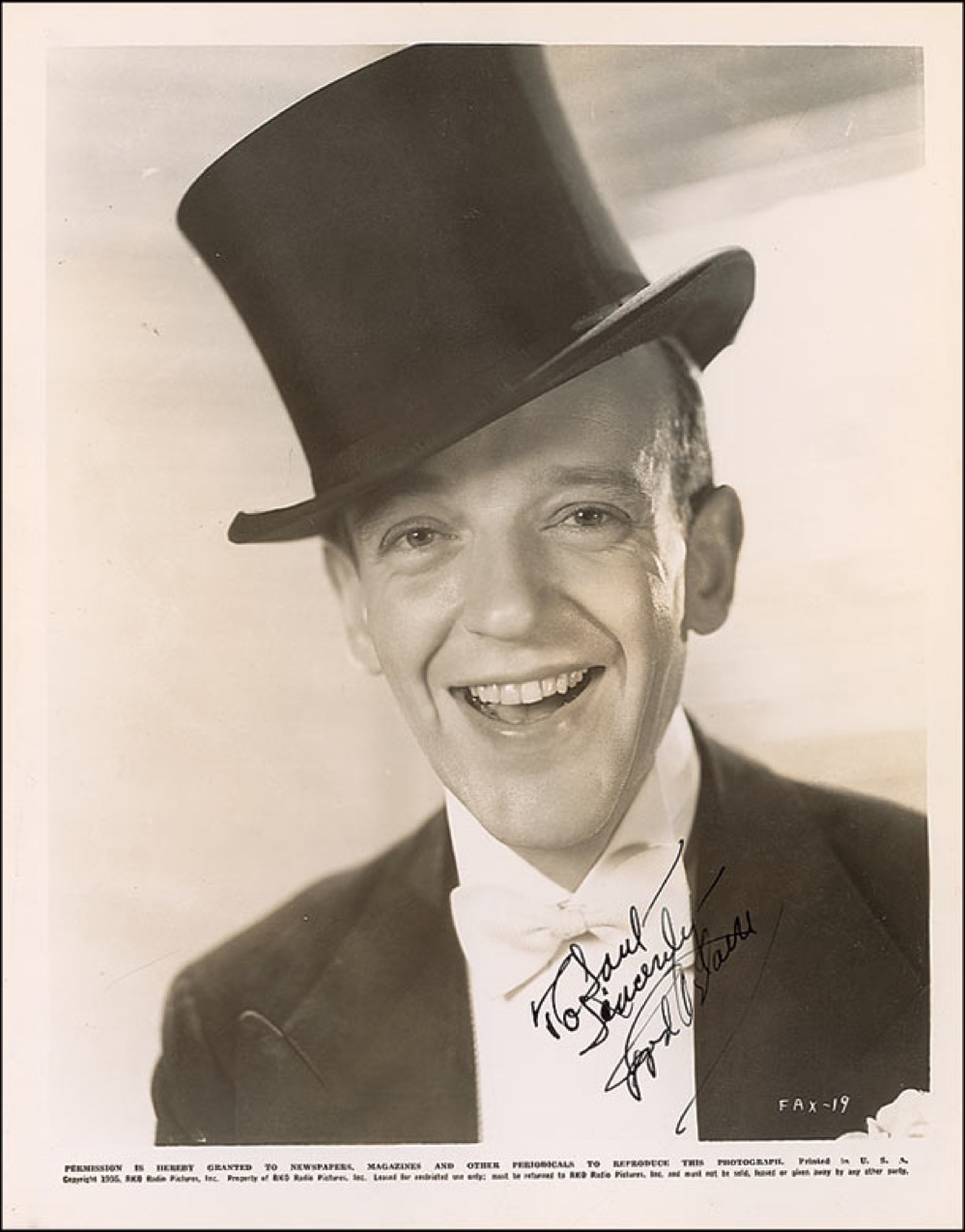 Lot #1004 Fred Astaire