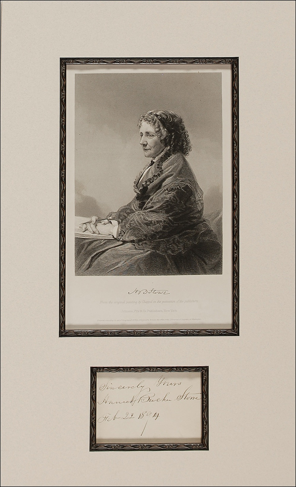 Lot #631 Harriet Beecher Stowe
