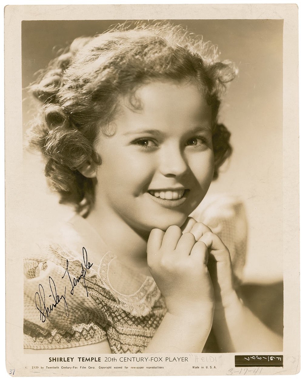 Lot #1312 Shirley Temple