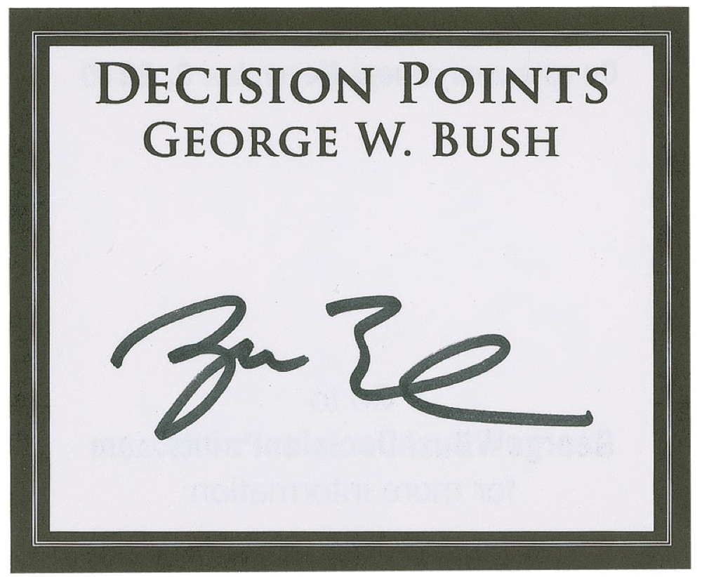 Lot #15 George W. and George Bush