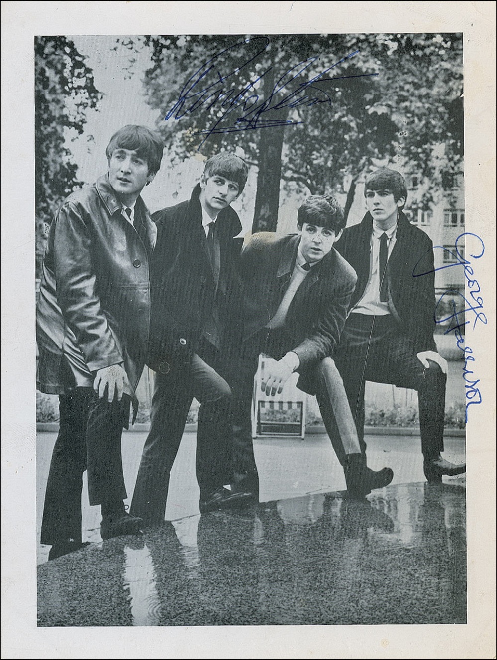 Lot #741 Beatles: Harrison and Starr