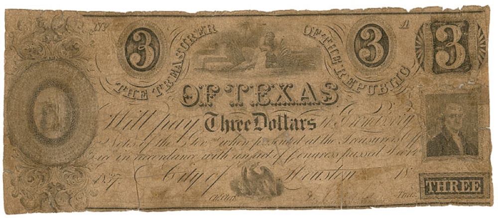 Lot #141 Texas Currency