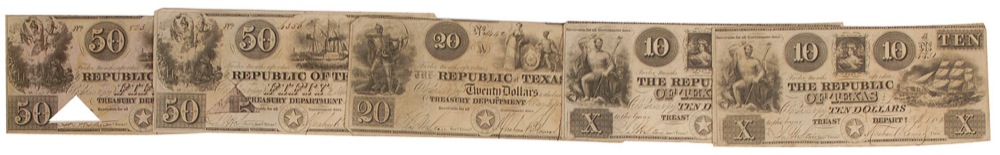 Lot #138 Texas Currency
