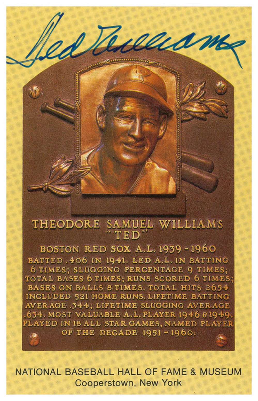 Lot #1746 Ted Williams