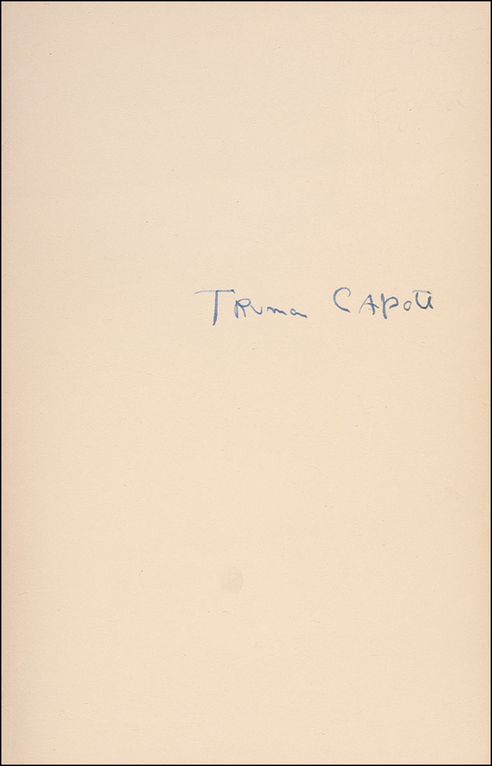 Lot #525 Truman Capote