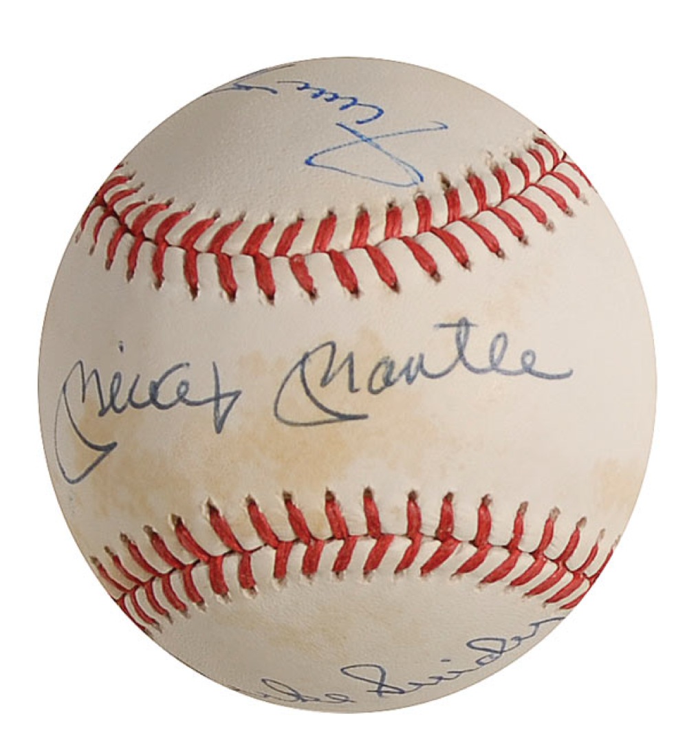 Lot #1642 Mickey Mantle, Duke Snider, and Willie
