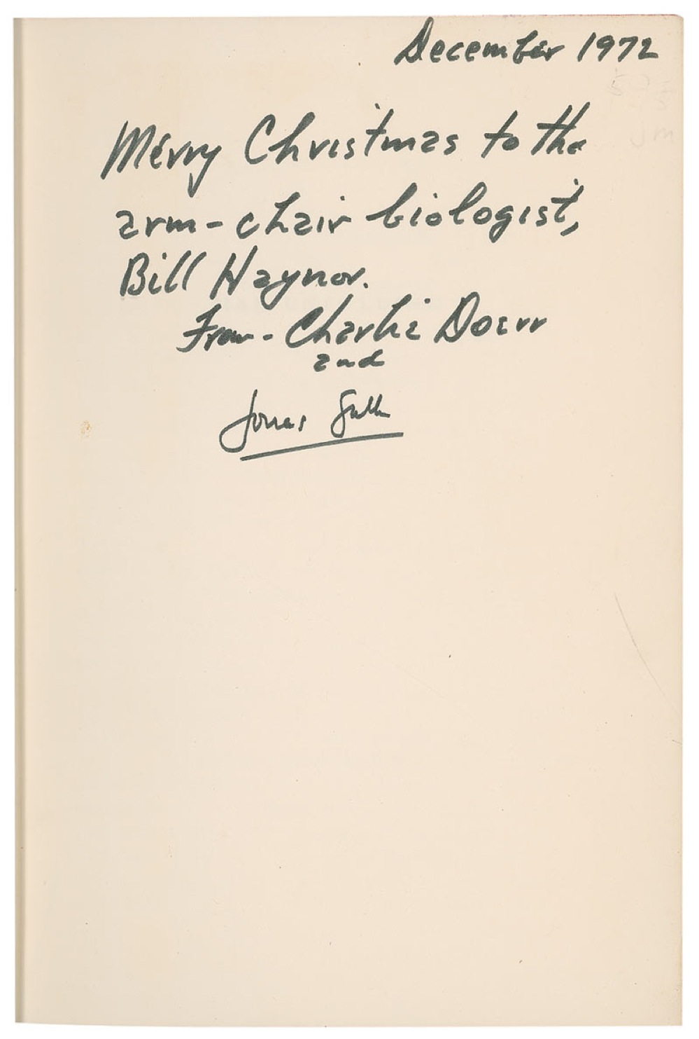 Lot #315 Jonas Salk