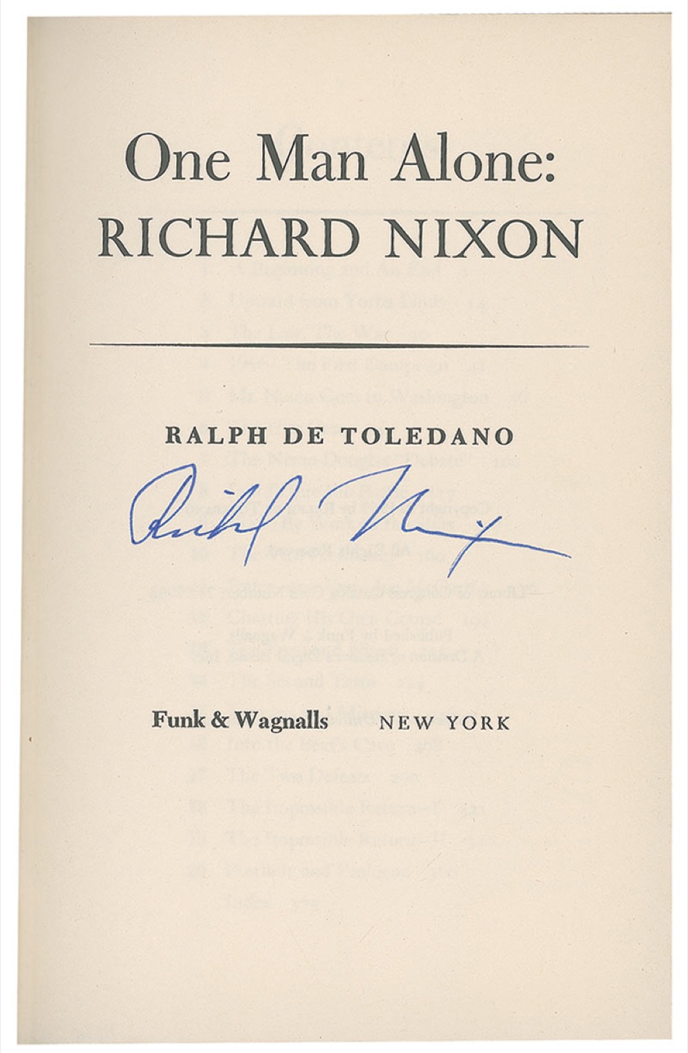 Lot #103 Richard Nixon