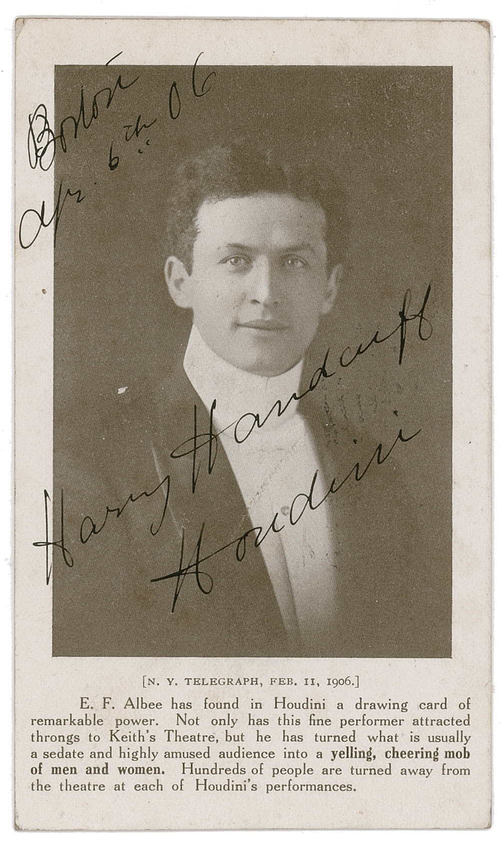 Lot #1129 Harry Houdini