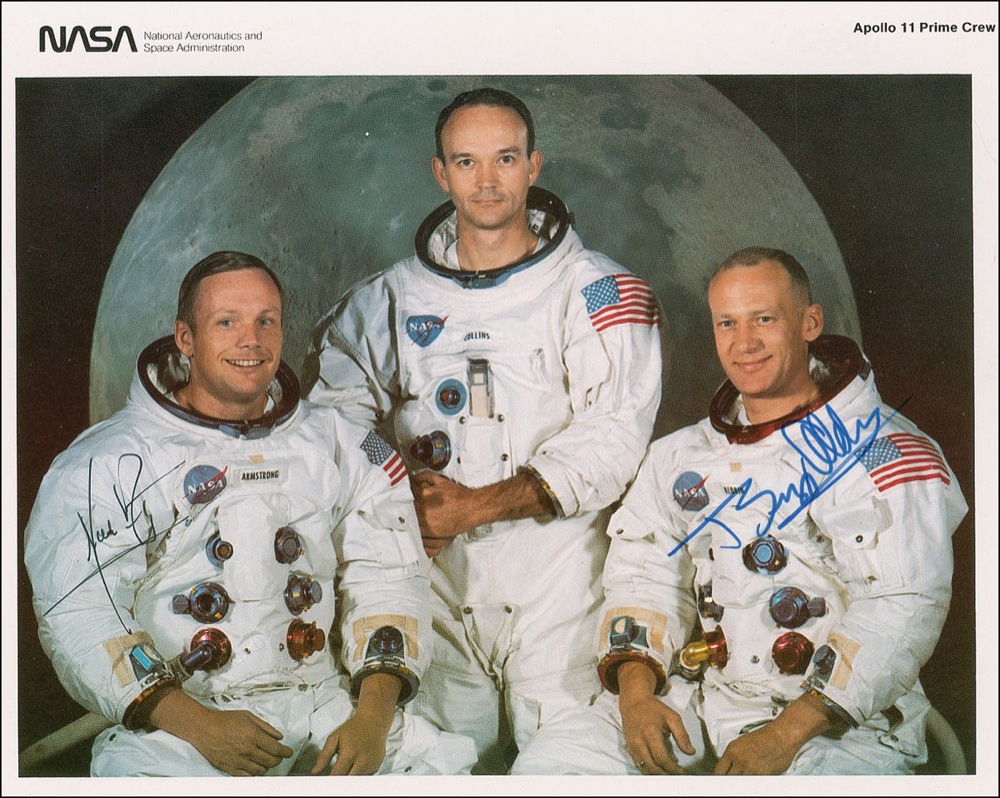 Lot #421 Neil Armstrong and Buzz Aldrin