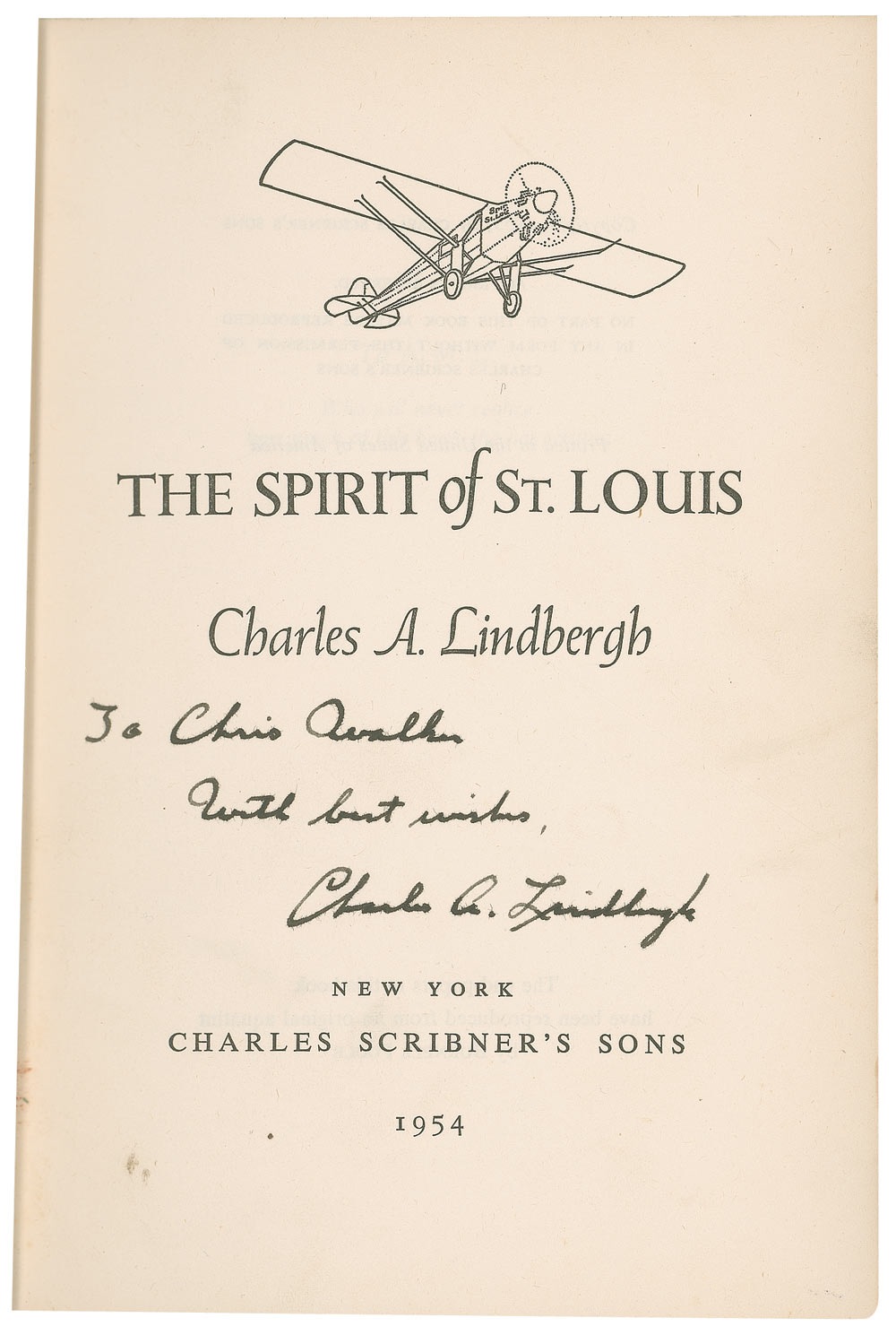 Lot #466 Charles Lindbergh