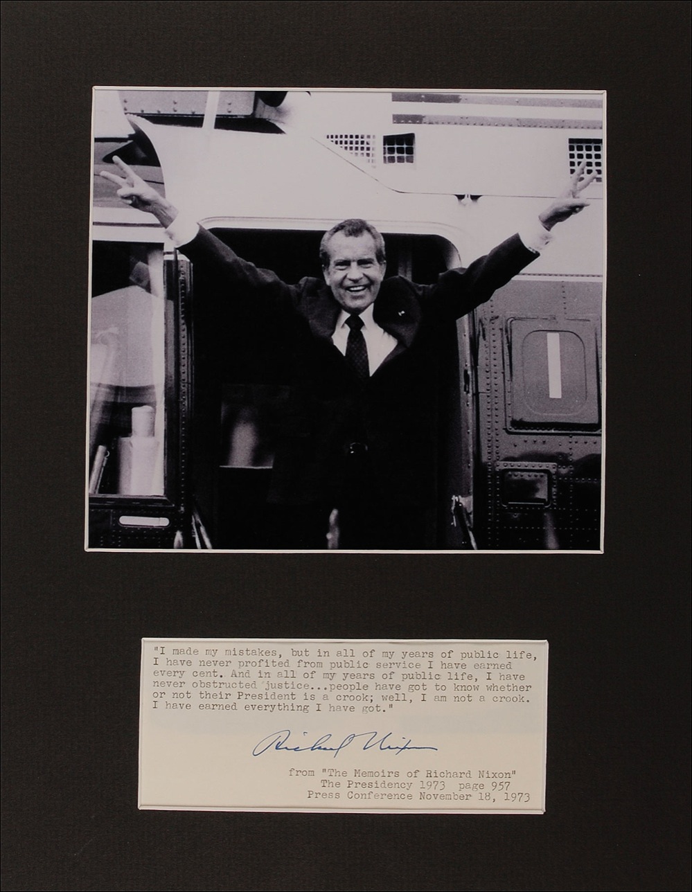 Lot #101 Richard Nixon