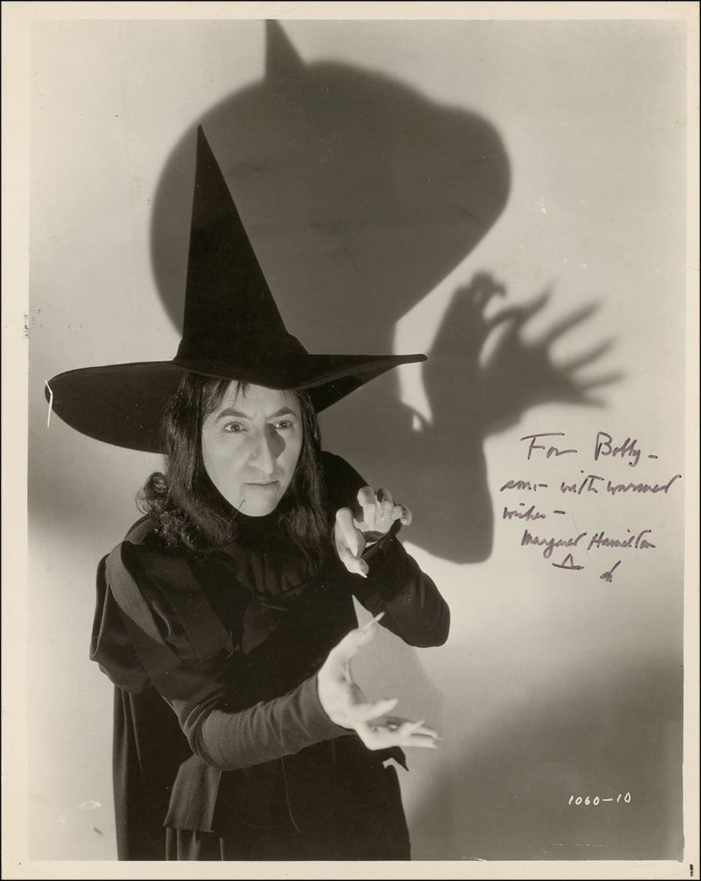 Lot #1312 Wizard of Oz: Margaret Hamilton