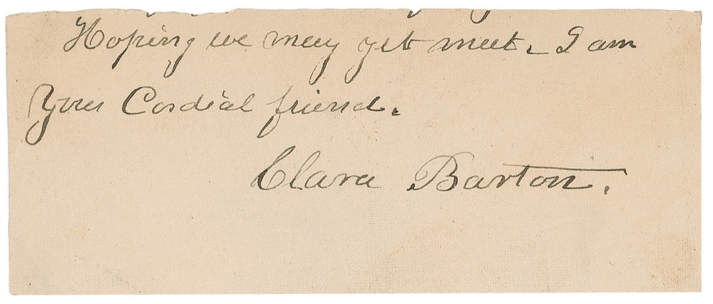 Lot #182 Clara Barton