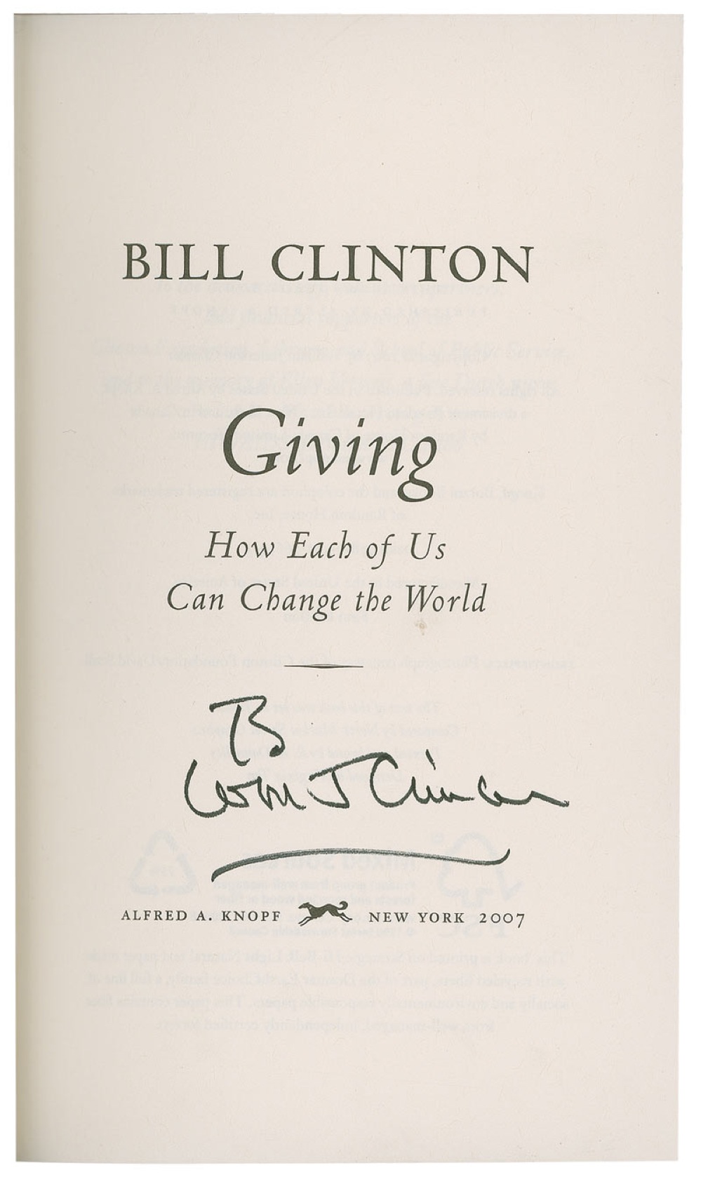 Lot #35 Bill Clinton