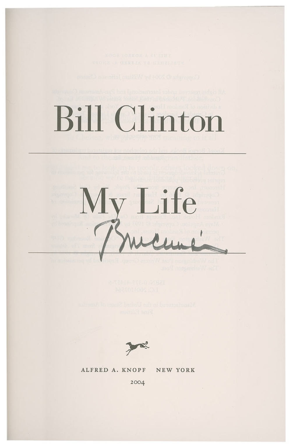 Lot #33 Bill Clinton