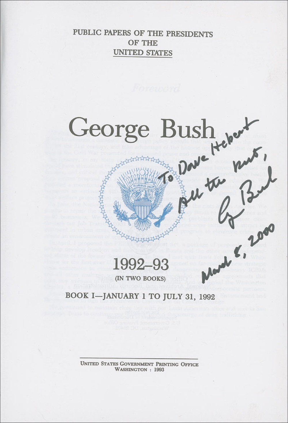 Lot #14 George Bush