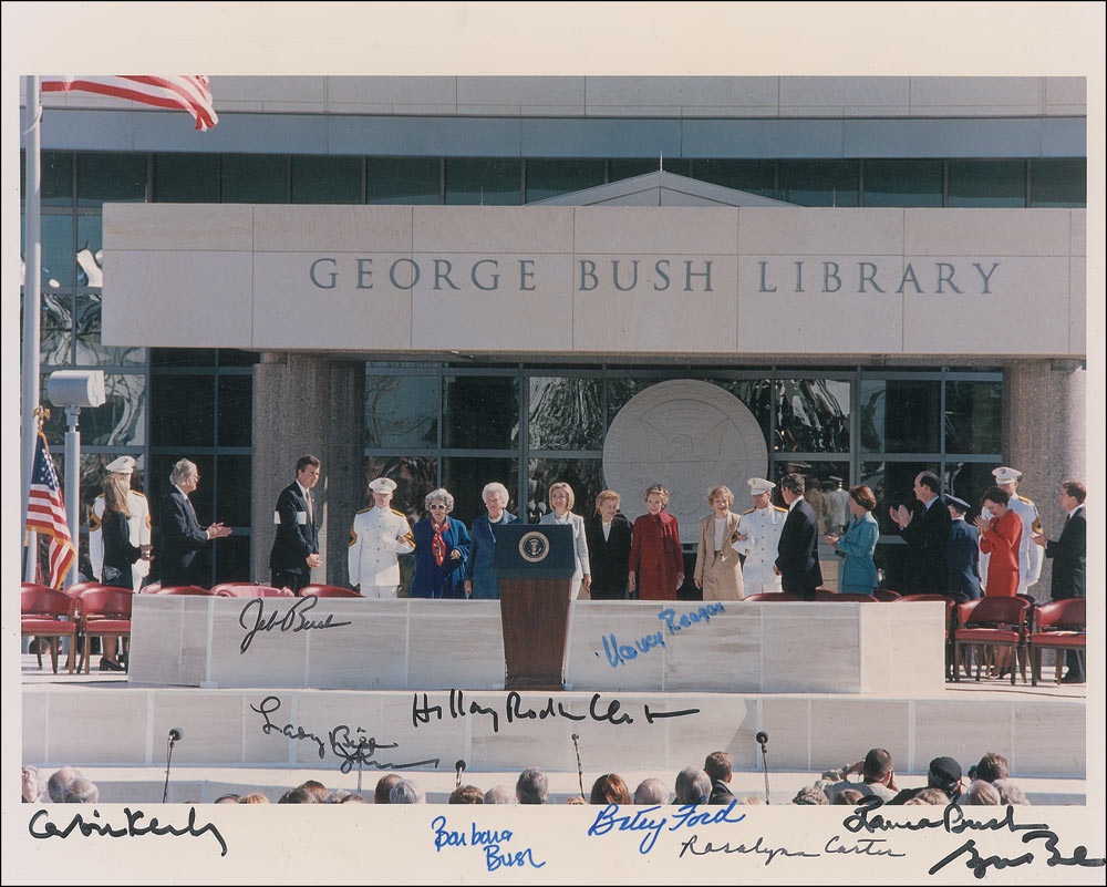 Lot #8 George W. Bush and First Ladies