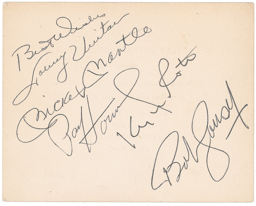 Lot #1533 Mickey Mantle and Friends