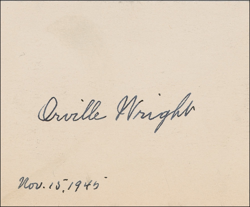 Lot #588 Orville Wright