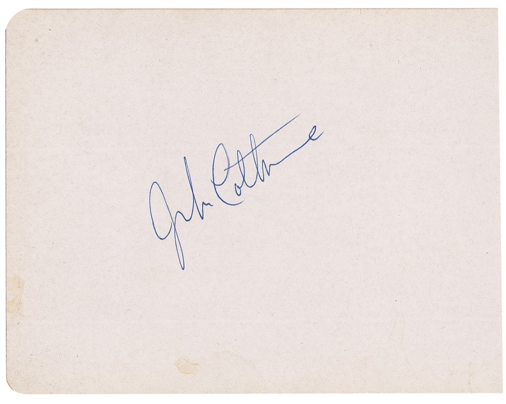 Lot #429 John Coltrane