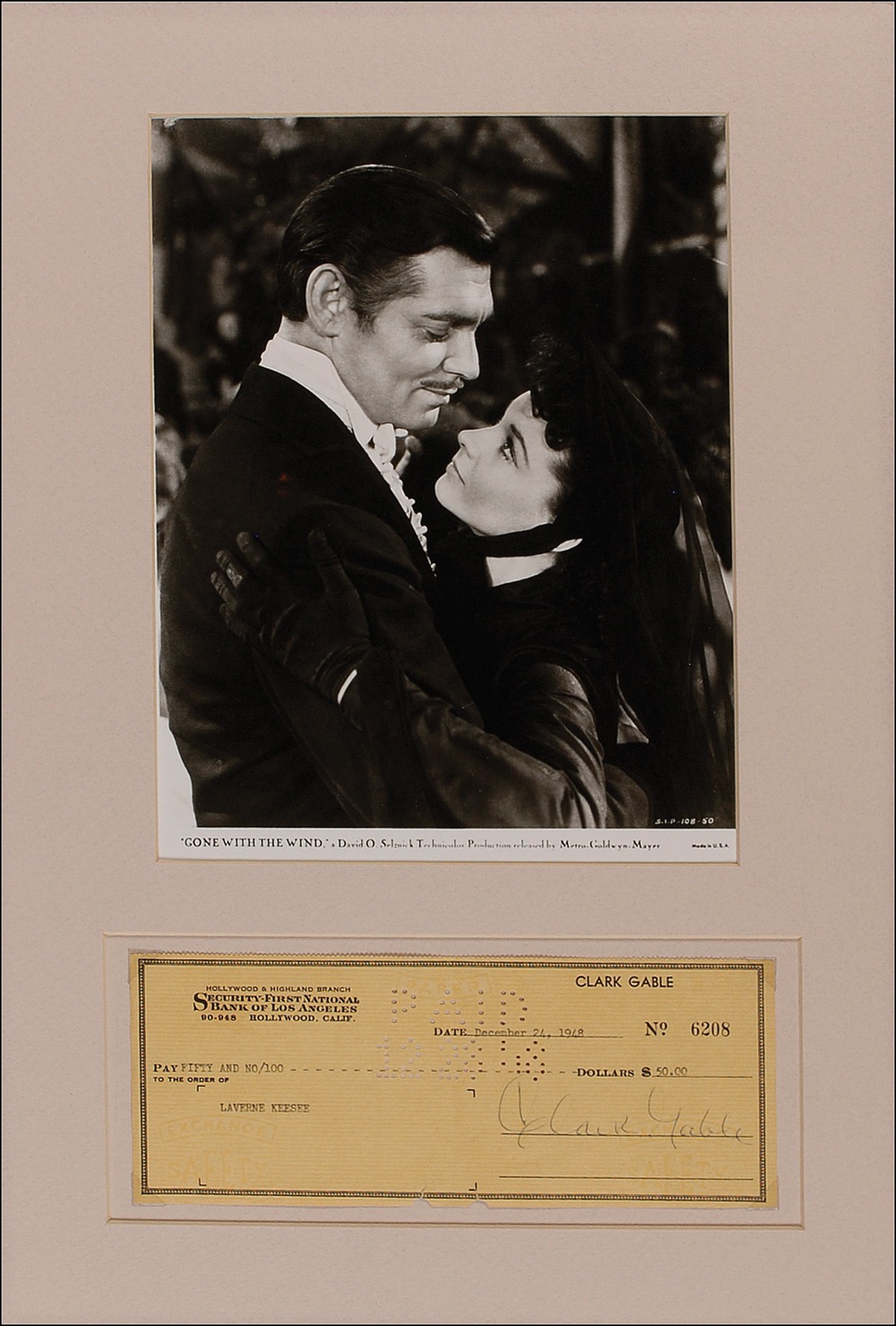 Lot #1230 Gone With the Wind: Clark Gable