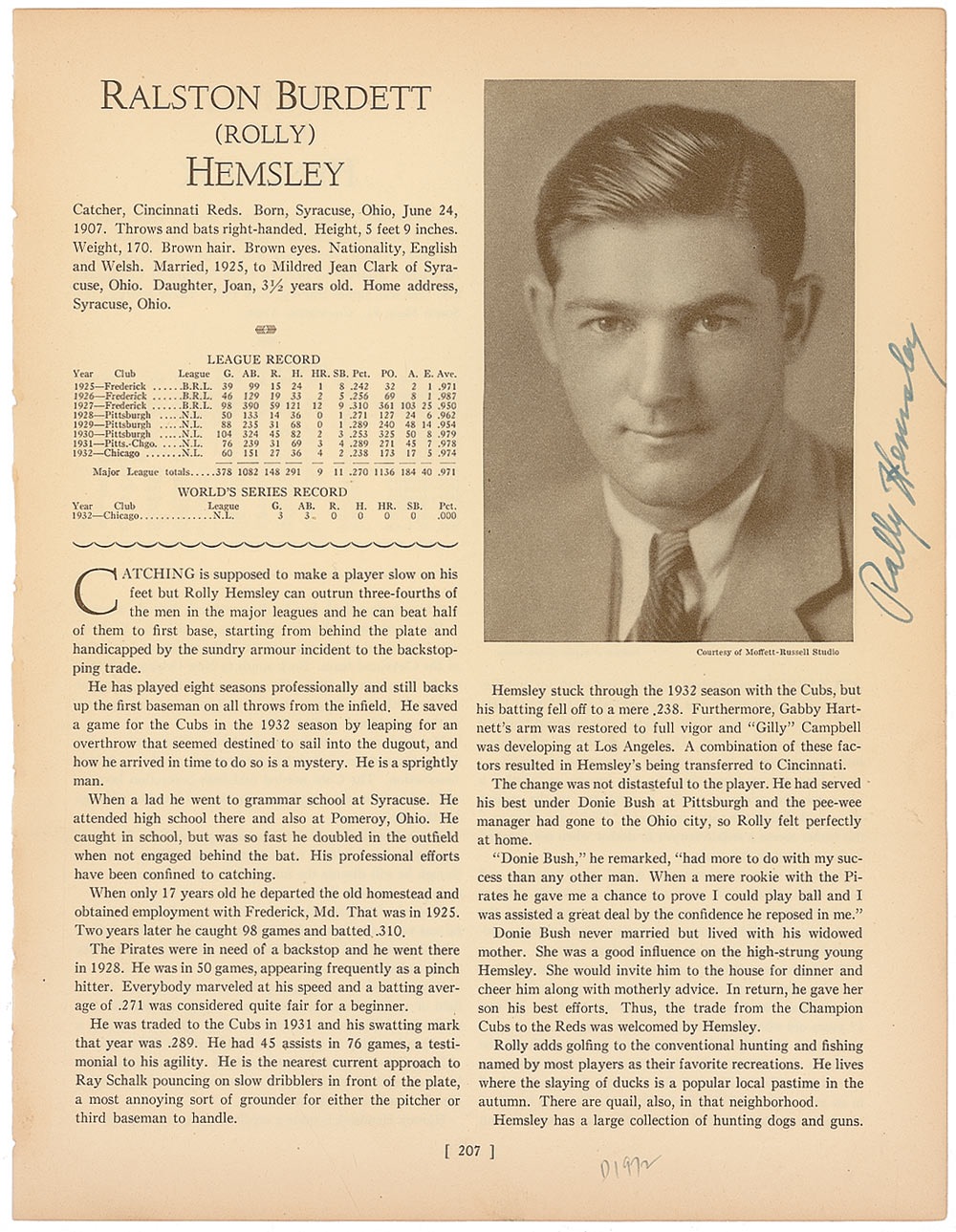 Lot #1577 NY Yankees: Rolly Hemsley and Dan