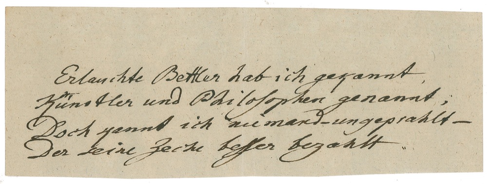 Lot #648 Johann Wolfgang von Goethe