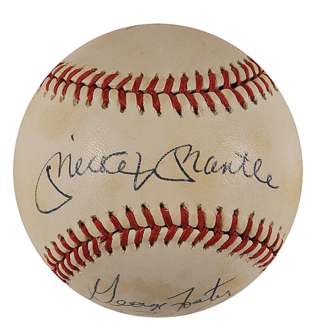 Lot #1541 Mickey Mantle, Willie Mays, and Friends