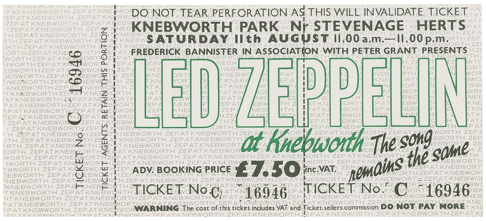 Lot #380 Led Zeppelin