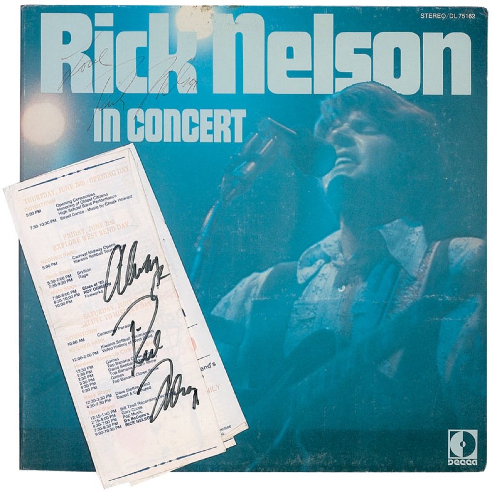 Lot #490 Rick Nelson