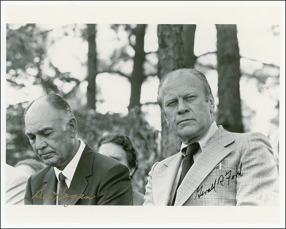 Lot #49 Gerald Ford and Ben Hogan