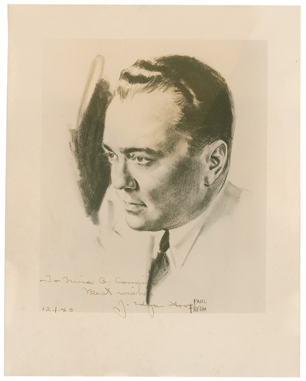 Lot #244 J. Edgar Hoover